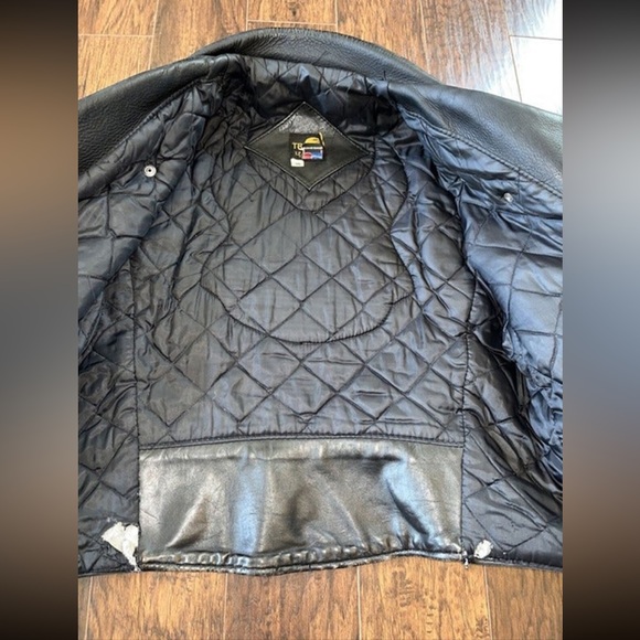 Vintage Heavy Motorcycle Jacket with Eagle Patch - Picture 9 of 9